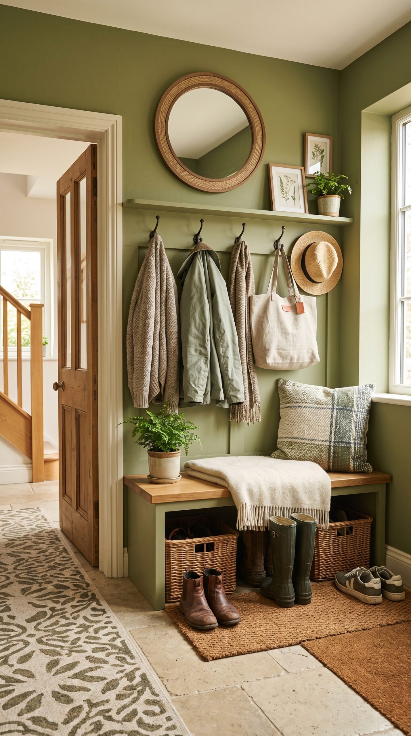 26 Fresh Green Mudroom Ideas That Feel Calm and Inviting
