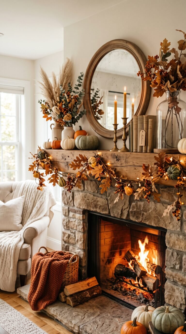 21 Fall Mantle Decor Ideas for a Cozy Home