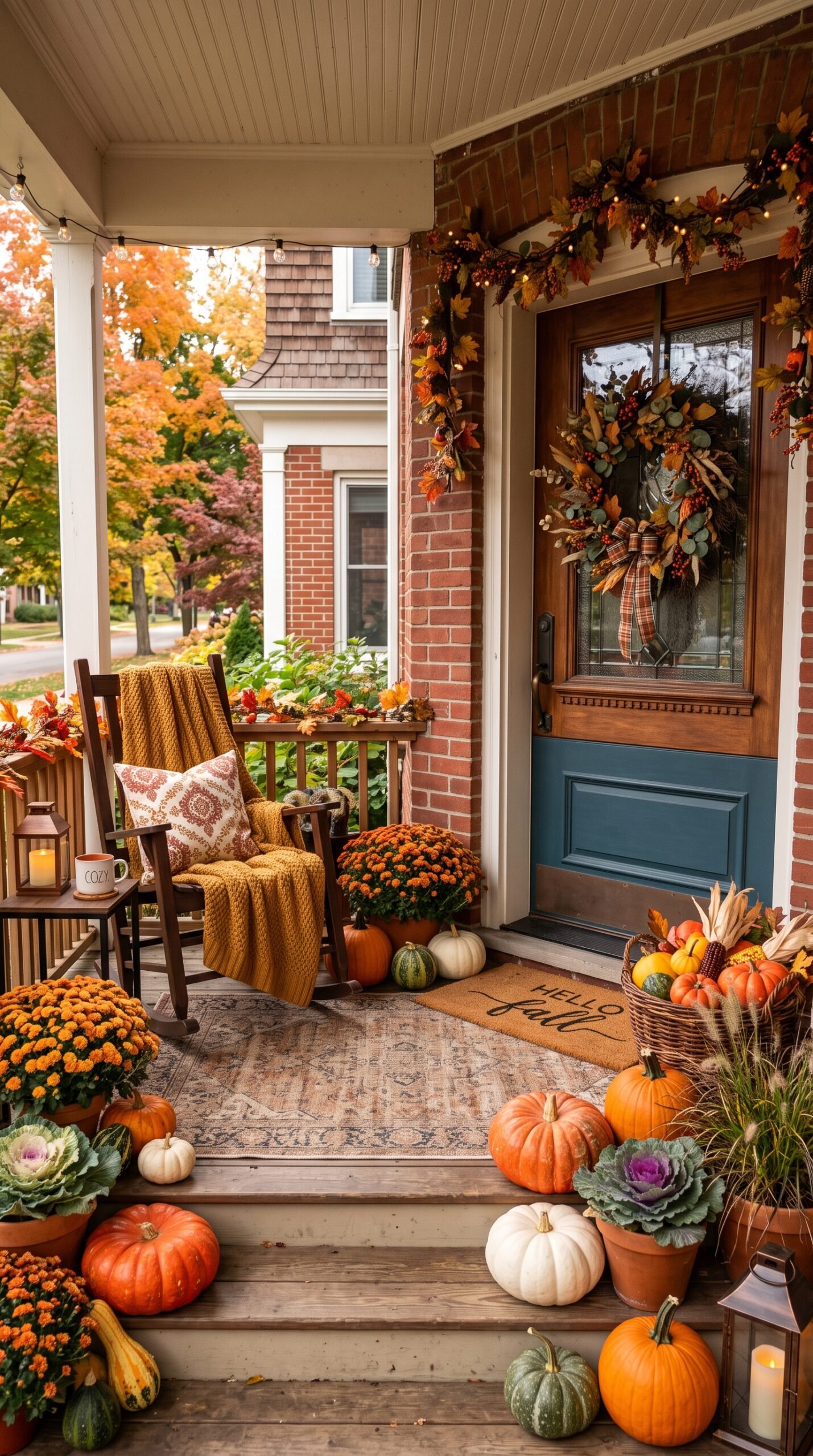 24 Fall Front Porch Decor Ideas to Copy