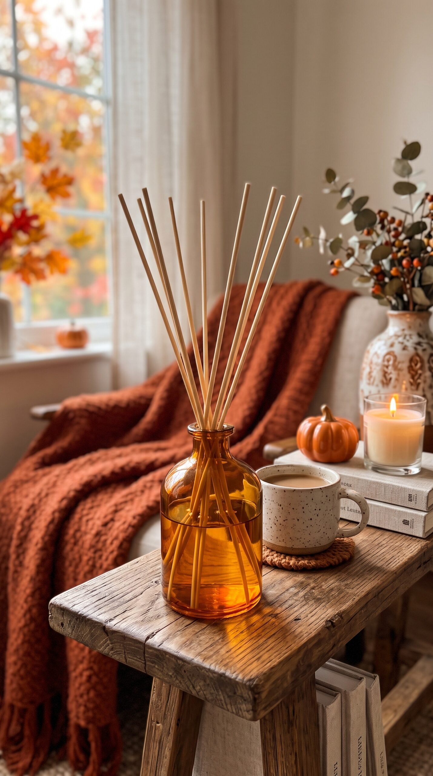 fall scent diffuser in a home